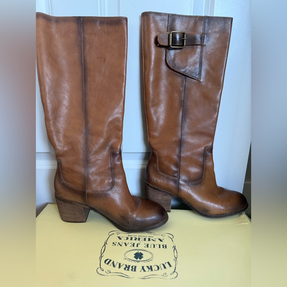 Lucky Brand Camel High Boots